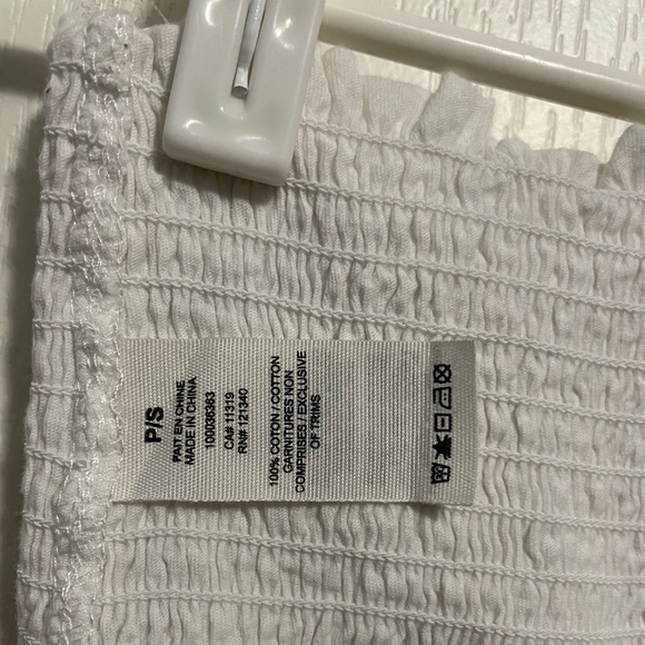 3 for $10 | Garage White Crop Tube Top - Picture 5 of 5